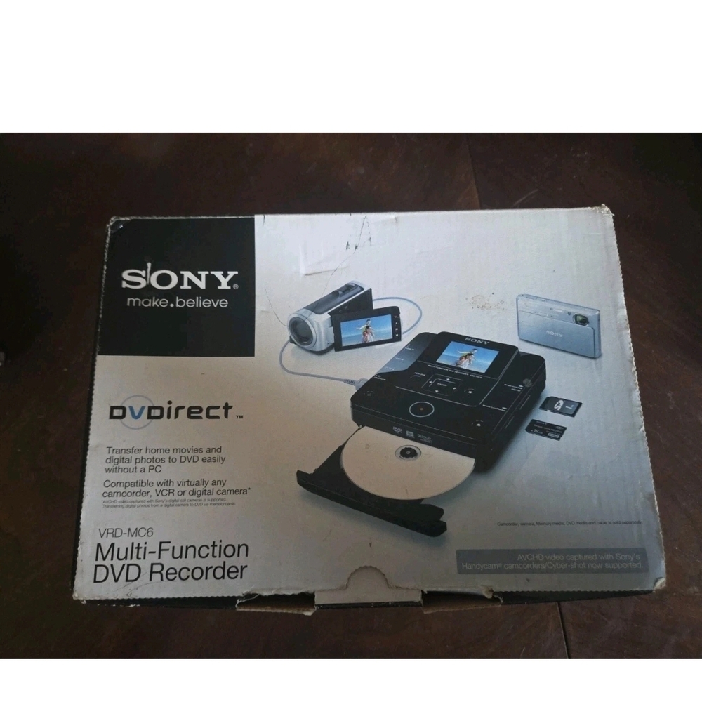Sony Multi-Function DVD Recorder - Black VRD-MC6